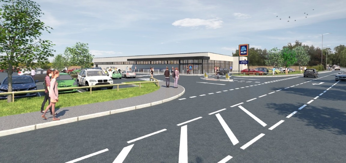 Aldi offer 'virtual tour' of plans for new store at Kings Coughton 