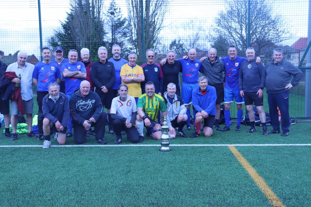 Age UK's Worcestershire Walking Football Club visited by World Cup